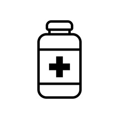 Medical Bottle icon vector