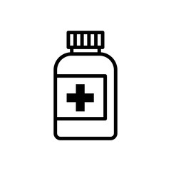 Medical Bottle icon vector
