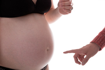 Hinweis auf Babybauch