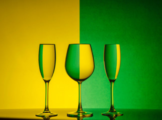 Glassware with Green