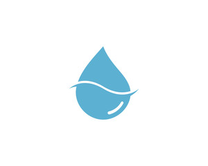 Water Drop Logo template vector icon illustration
