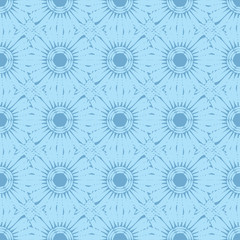 Polka dots seamless pattern. Mosaic of ethnic figures. Patterned texture. Geometric background. Can be used for wallpaper, textile, invitation card, wrapping, web page background.