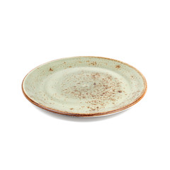 green ceramic plate hand made design