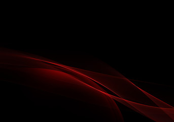 Abstract background waves. Black and red abstract background