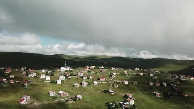 Drone footage of Sultan Murat Yayla in Trabzon, Turkey
