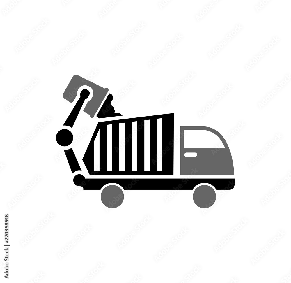 Poster garbage related icon on background for graphic and web design. simple illustration. internet concept
