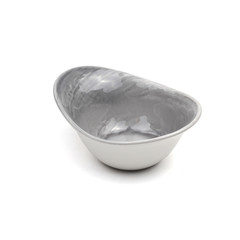 gray ceramic salad bowl