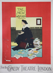 The advertising poster of british theatre performance in the vintage book Les Maitres de L'Affiche, by Roger Marx, 1897.