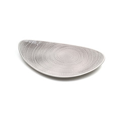 gray ceramic plate