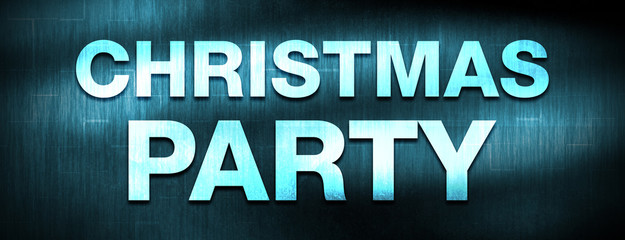 Christmas Party abstract blue banner background