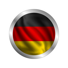 Waving Germans flag, the flag of Germans, vector illustration