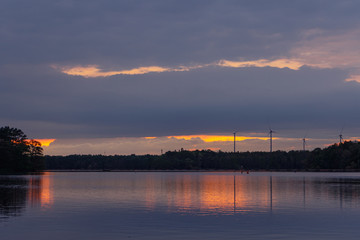 Fototapeta premium Sonnenuntergang am See