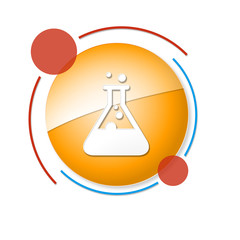 okrągły baner z ikoną