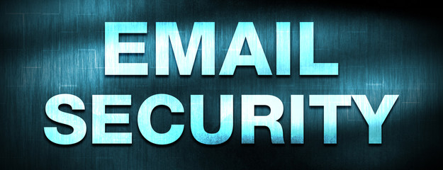 Email Security abstract blue banner background