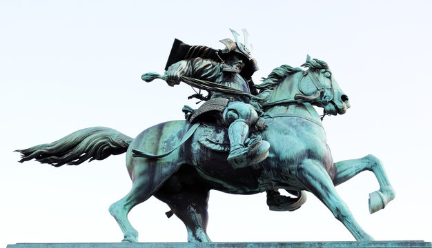 The Kusunoki Masashige statue in Tokyo, Japan.