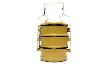 Thai Vintage Food carrier isolated on white background