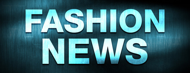 Fashion News abstract blue banner background