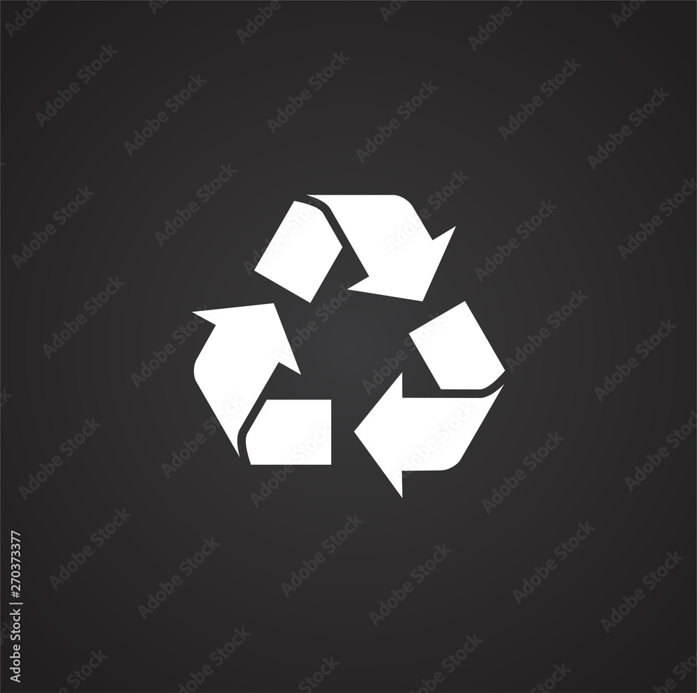 Poster garbage related icon on background for graphic and web design. simple illustration. internet concept