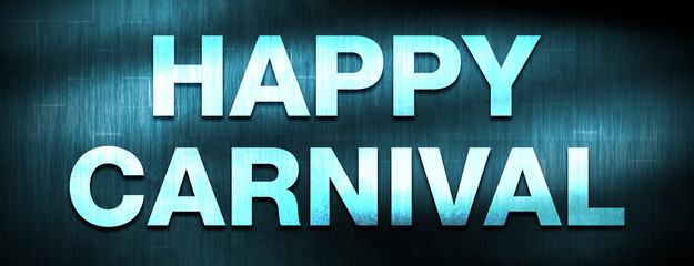 Happy Carnival abstract blue banner background