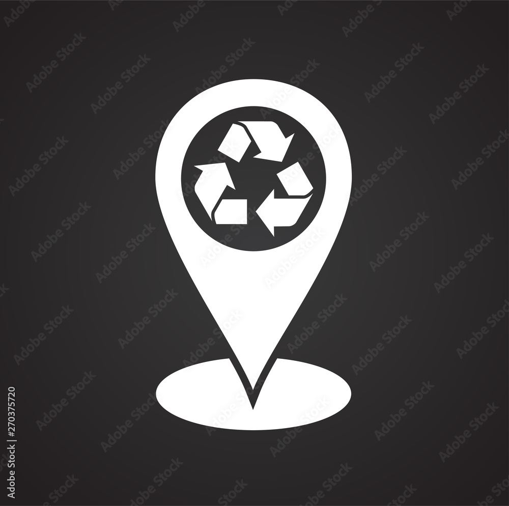 Poster garbage related icon on background for graphic and web design. simple illustration. internet concept