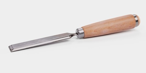 Realistic 3d Render of Chisel