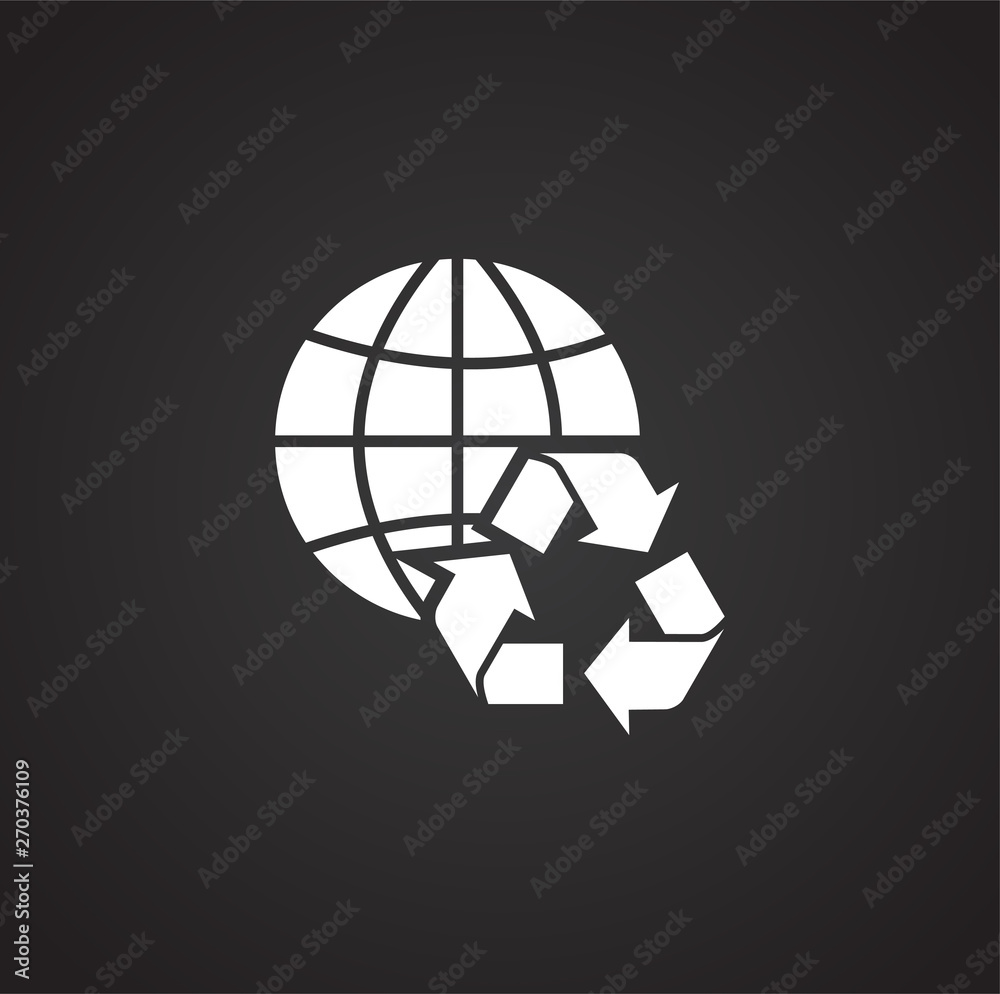 Poster garbage related icon on background for graphic and web design. simple illustration. internet concept
