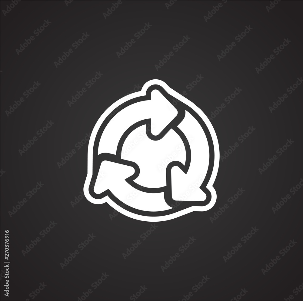 Poster garbage related icon on background for graphic and web design. simple illustration. internet concept