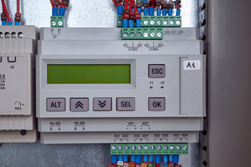 Electric programmable controller for automation of technological processes in the production....