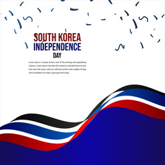 South Korea Independence Day Celebration Vector Template Design Illustration