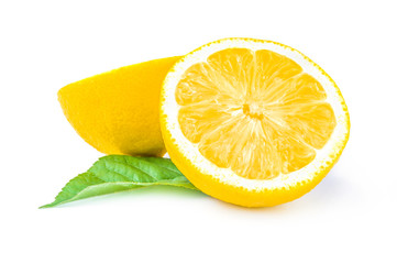 Lemon isolated on a white background