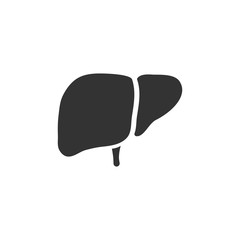 Liver icon on a white background