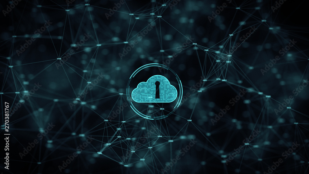 Poster cyber security cloud computing big data online storage and protection technology network and data co