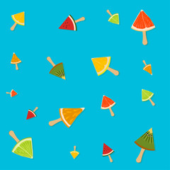 Summer Pattern fruit ice cream