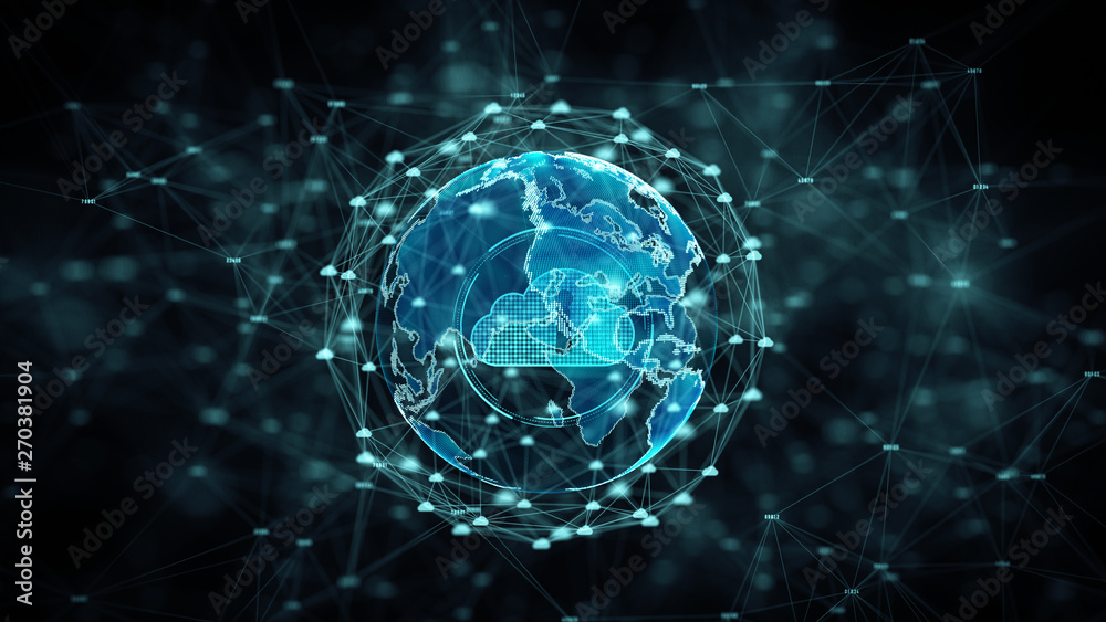 Poster cyber security cloud computing big data online storage and protection technology network and data co