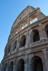 Obraz premium lateral del coliseo romano