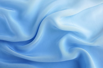 silk fabric texture, background  pastel blue color . copy space