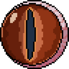 vector pixel art eye ball