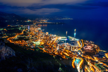 Monaco by night