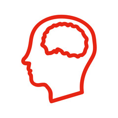 thinking brain icon