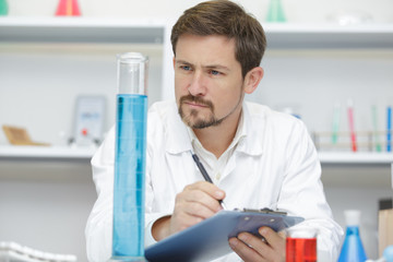 man working in lab