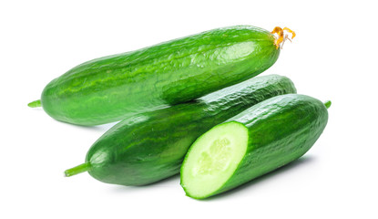 Cucumber isolated on white background