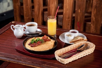 Continental breakfast in the room