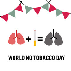 World No Tobacco Day Celebration Vector Template Design Illustration