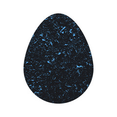 Easter colored egg in the style of the stone. Self-color. Egg in grunge bright color. Illustration.