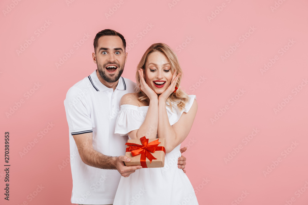 Canvas Prints Attractive young couple