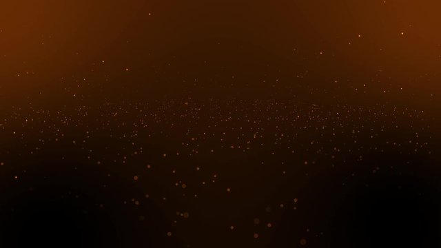 Abstract hail fall in orange space 4K animation