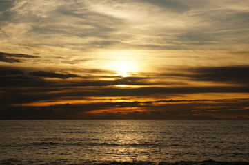 The perfect sunset in Thailand