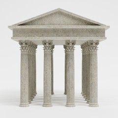 Obraz premium Realistic 3d Render of Corinthian Temple