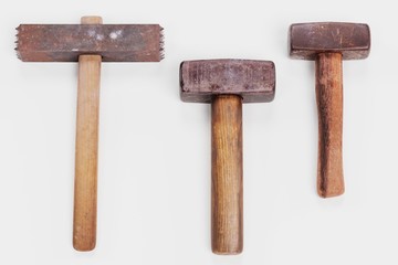 Realistic 3D Render of Masonry Hammers
