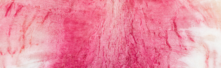 panoramic shot of raw fresh purple watermelon radish slice